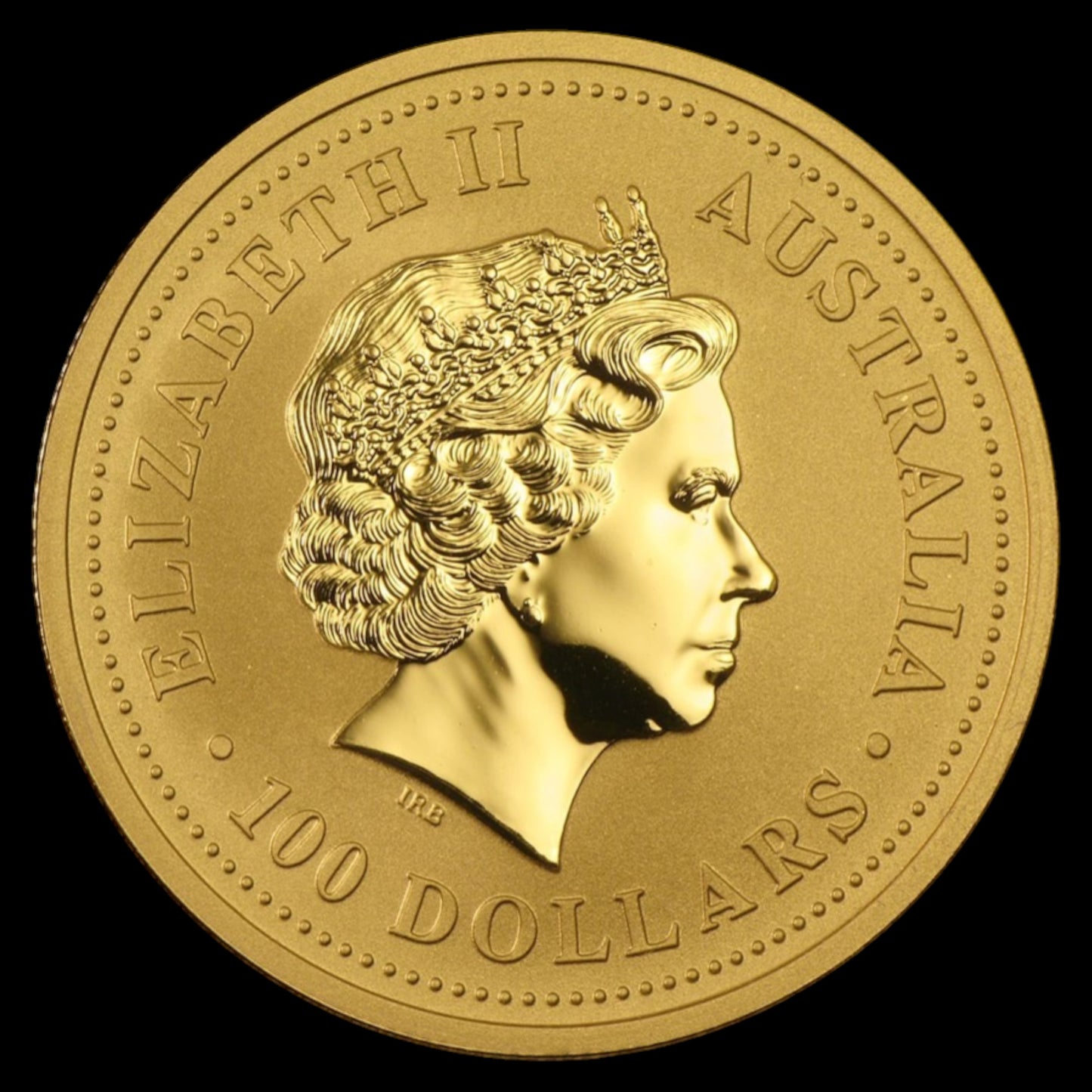 2000 AUSTRALIA 1 OZ GOLD LUNAR DRAGON BU (SERIES I)