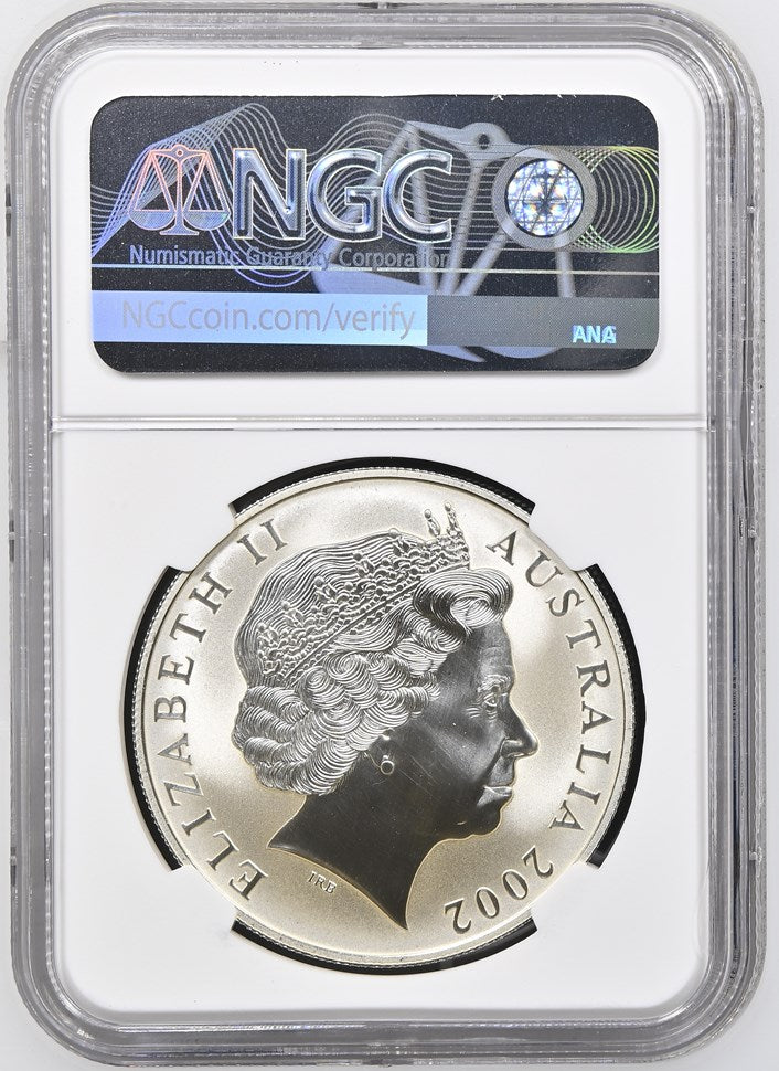 2002 AUSTRALIA S$1 KANGAROO MS 70