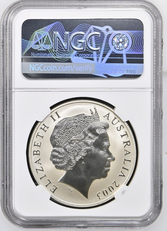 2003 AUSTRALIA S$1 KANGAROO MS 70