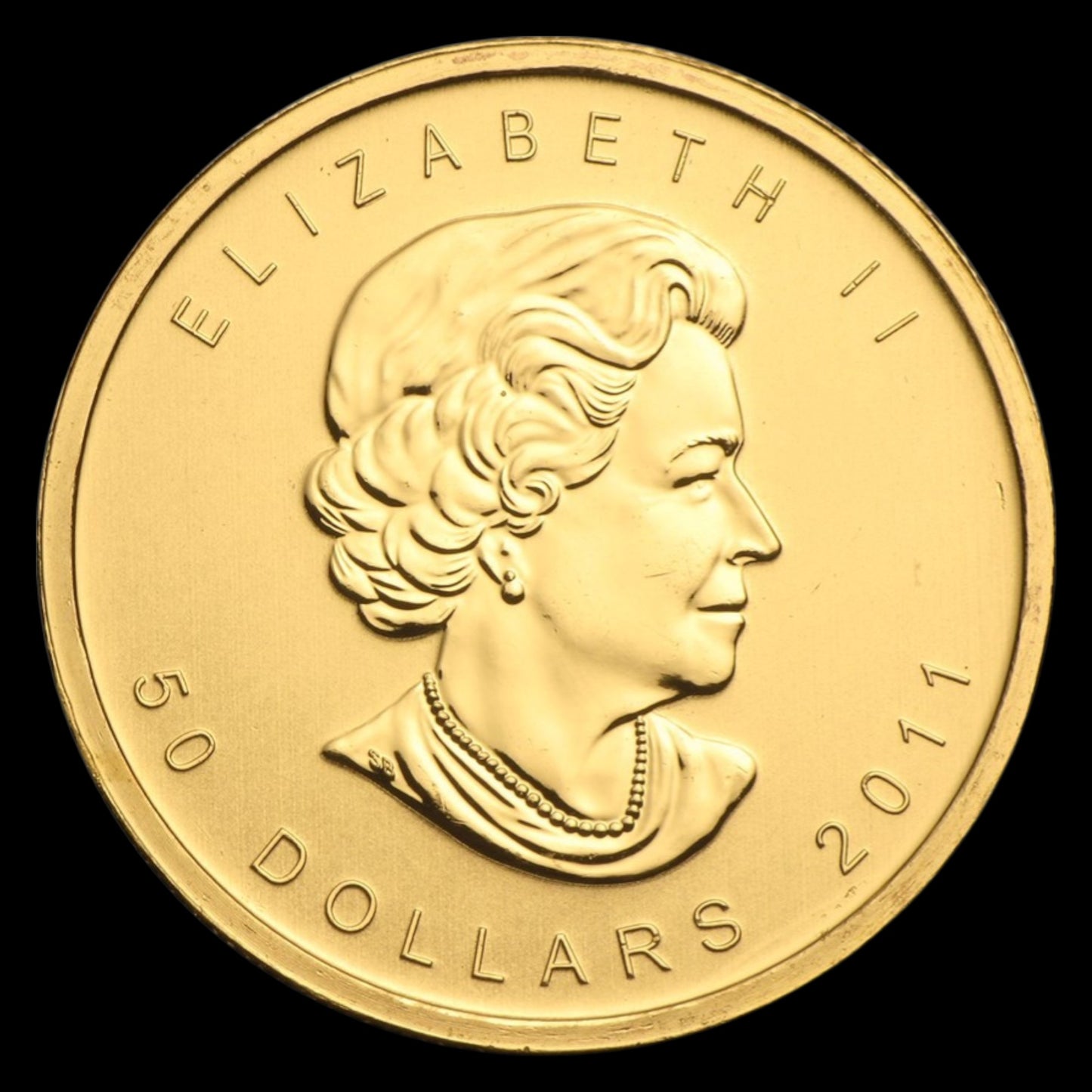 2011 CANADA 1 OZ GOLD MAPLE LEAF BU