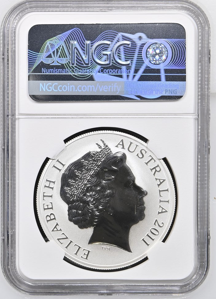 2011 AUSTRALIA S$1 KANGAROO MS 70