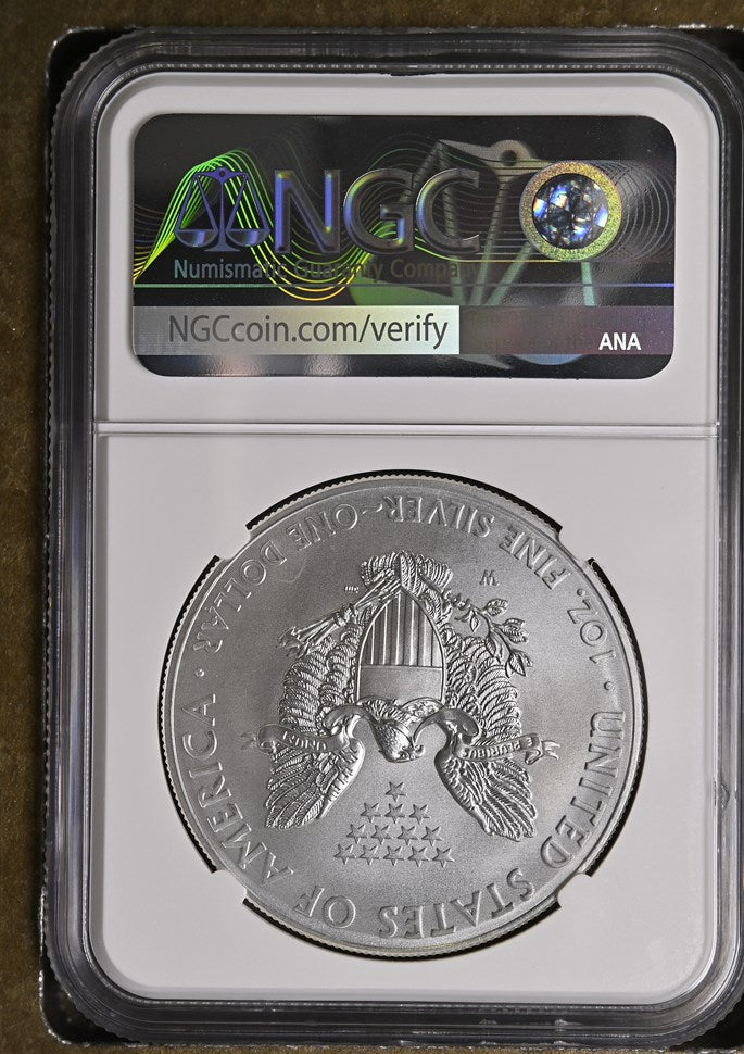 2014 W EAGLE S$1 BURNISHED SILVER EAGLE ANNUAL DOLLAR COIN SET MS 70