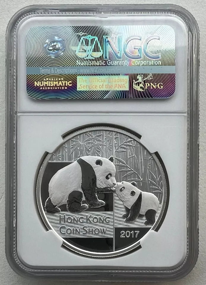 2017 1OZ CHINA SILVER HONG KONG COIN SHOW BUDDHA - SPECIMEN