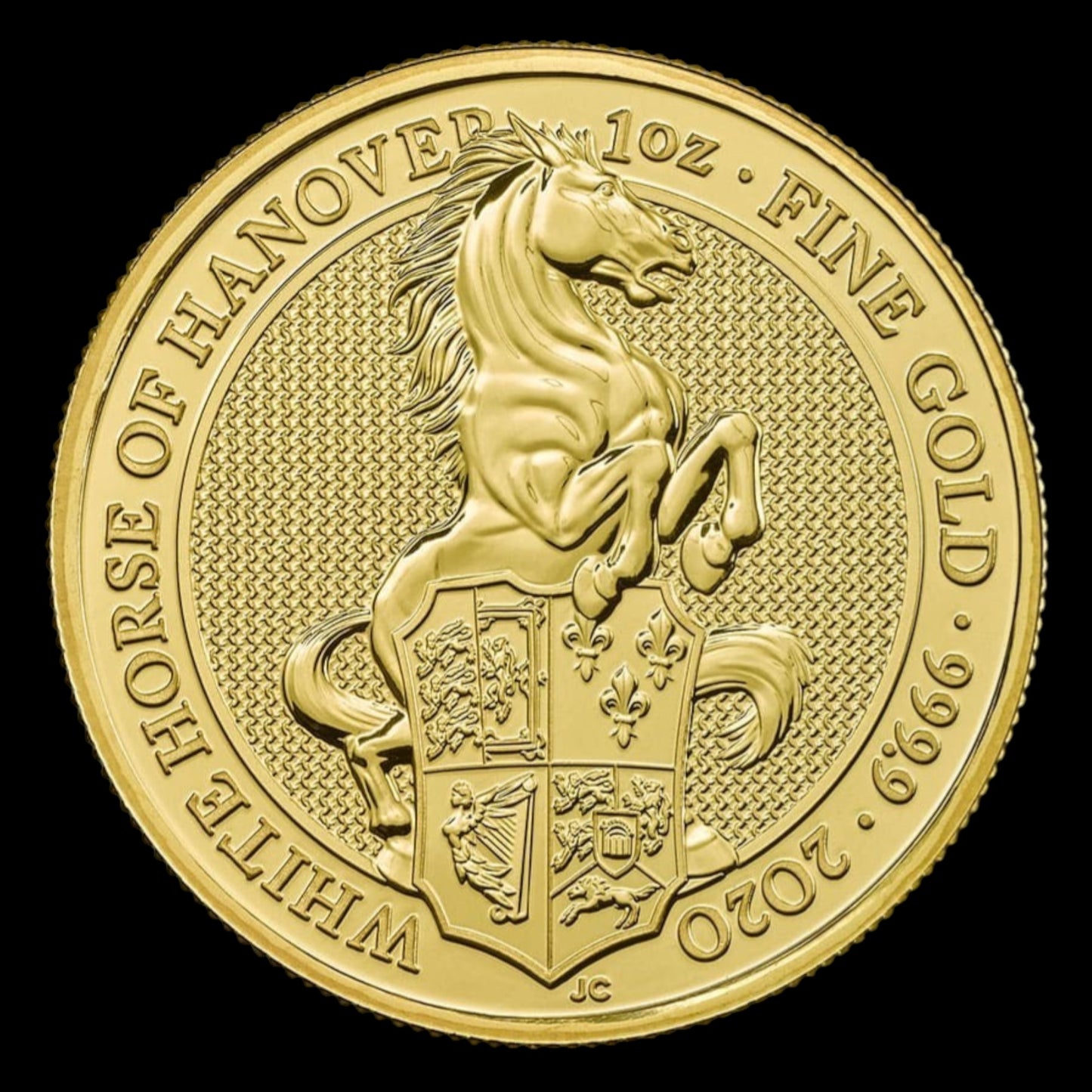 2020 GREAT BRITAIN 1 OZ GOLD QUEEN'S BEASTS THE WHITE HORSE