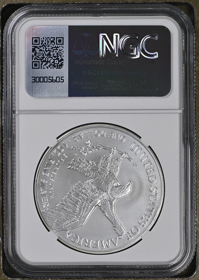 2023 (W) EAGLE S$1 STRUCK AT WEST POINT MINT MS 70