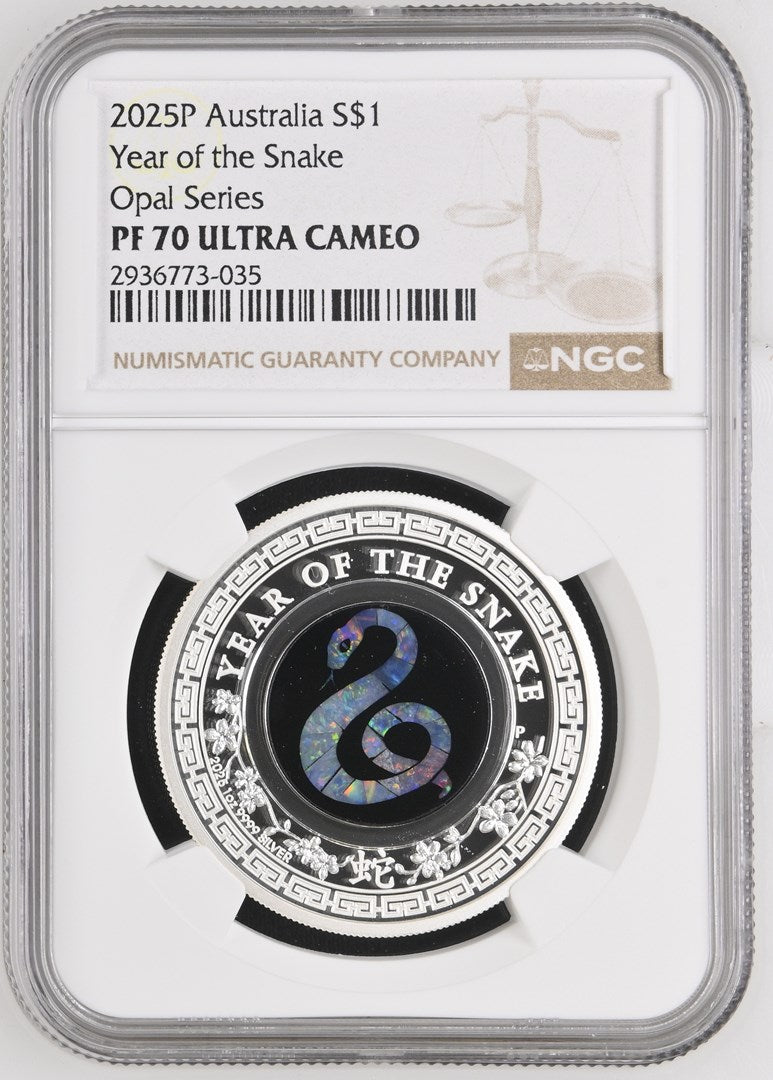 2025P AUSTRALIA S$1 YEAR OF THE SNAKE OPAL SERIES
