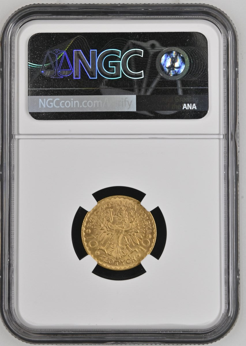1925 POLAND G10Z NGC MS 66