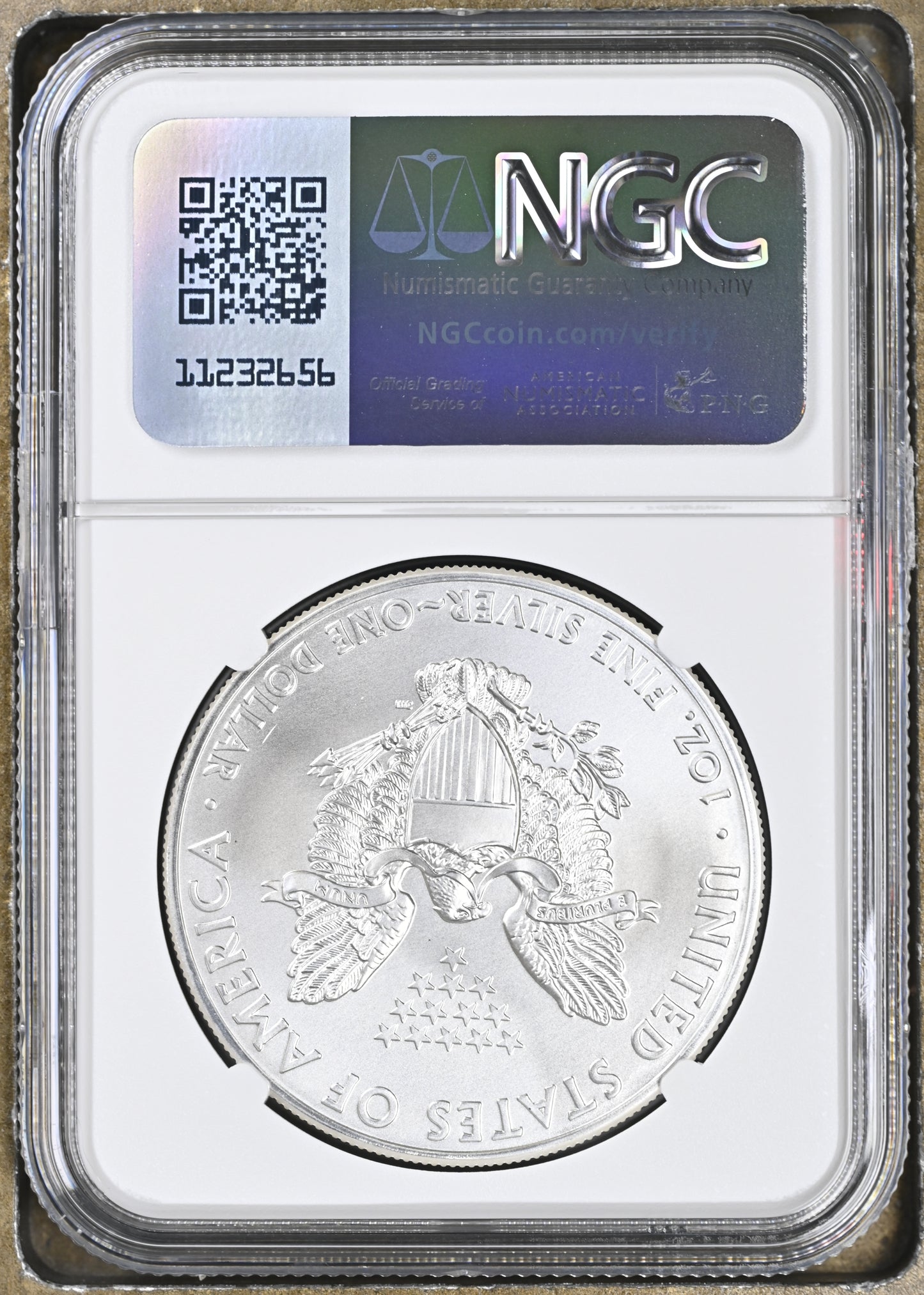 2012 SILVER EAGLE $1 STRUCK AT WEST POINT MS69