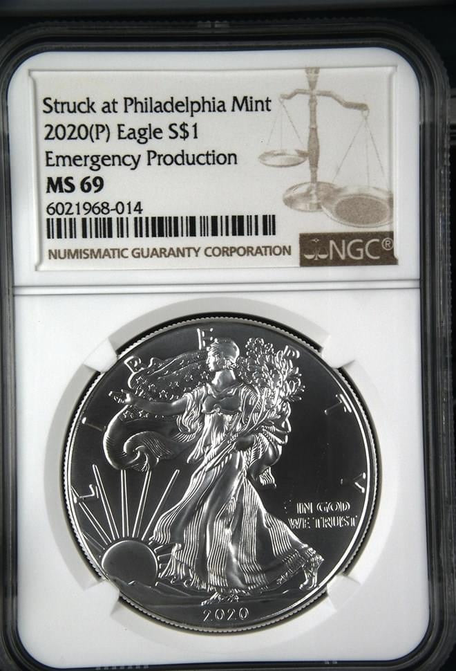 2020(P) Eagle S$1 Emergency Production MS 69