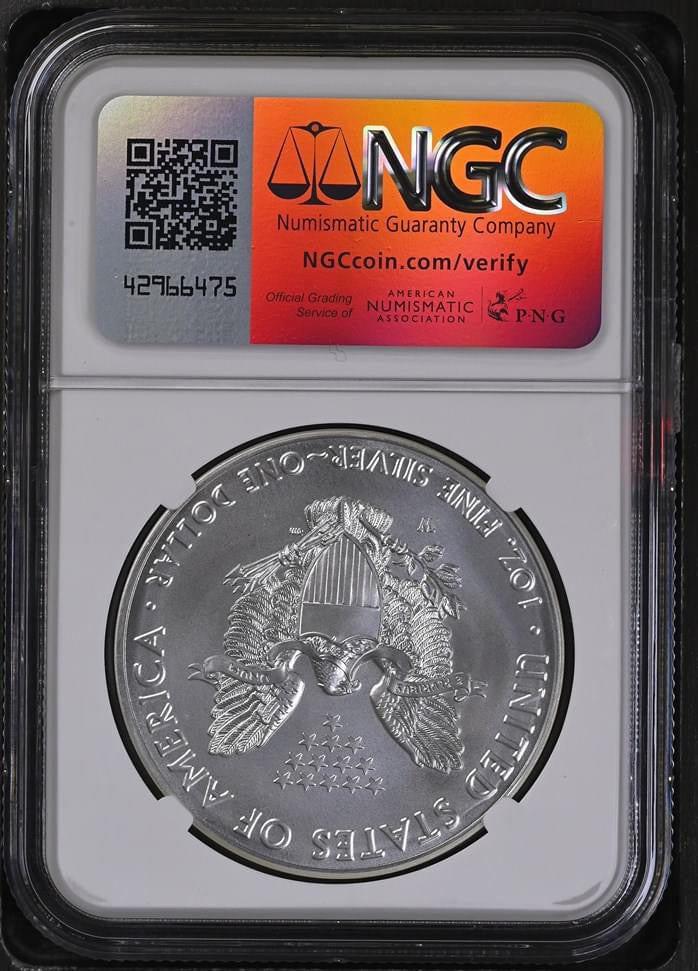 2016 W EAGLE S$1 BURNISHED - LETTERED EDGE MS 69
