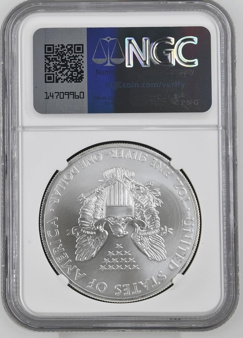 2014(S) EAGLE S$1 MS 69