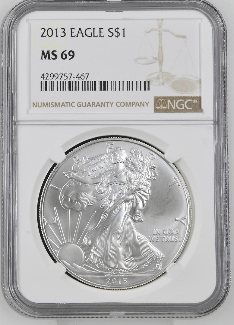 2013 EAGLE S$1 MS 69