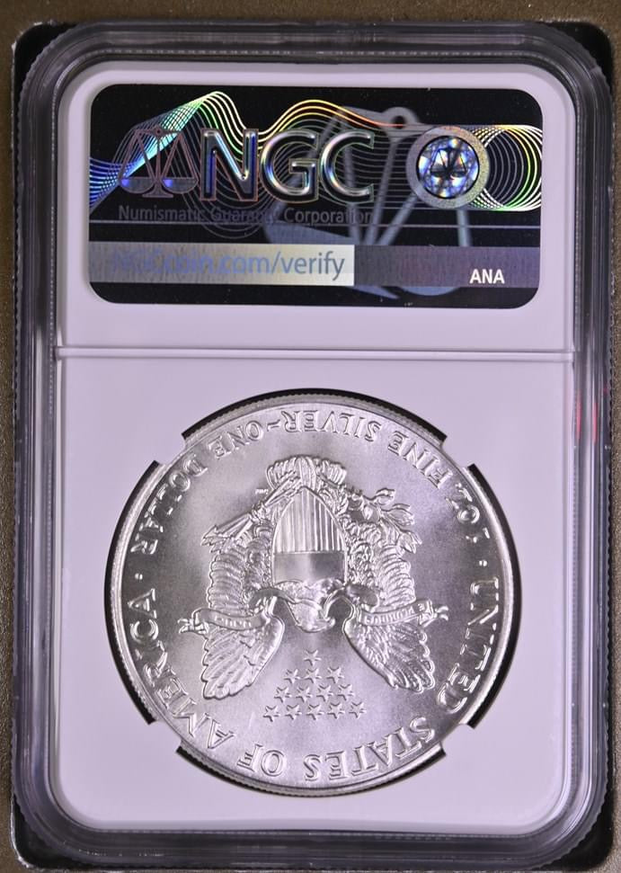 1986(S) EAGLE S$1 STRUCK AT SF MINT MS 69