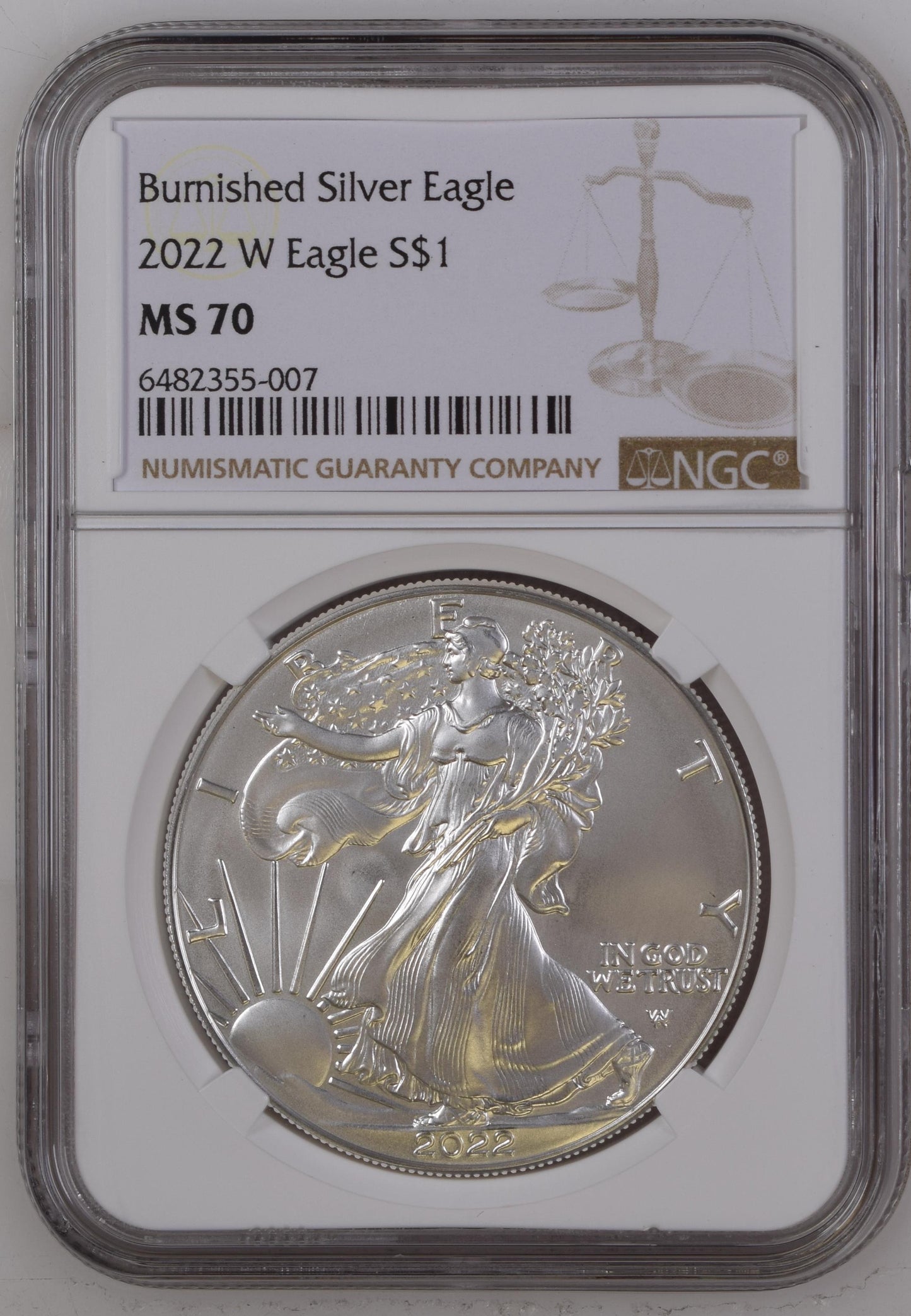 2022 W Eagle S$1 MS 70