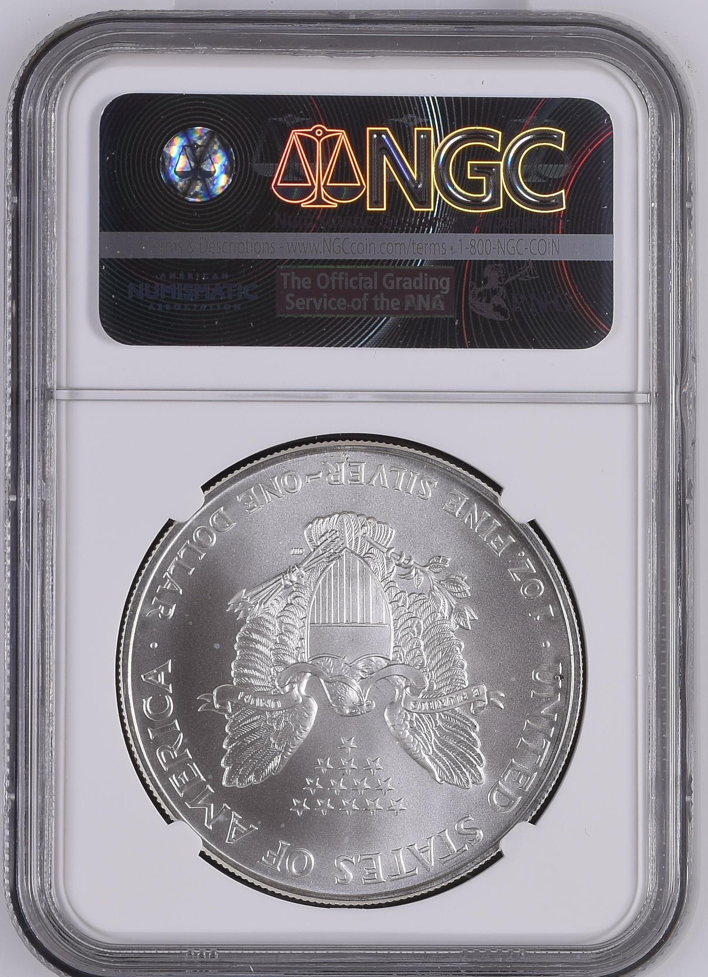 1998 EAGLE OBVERSE STRUCK THRU S$1