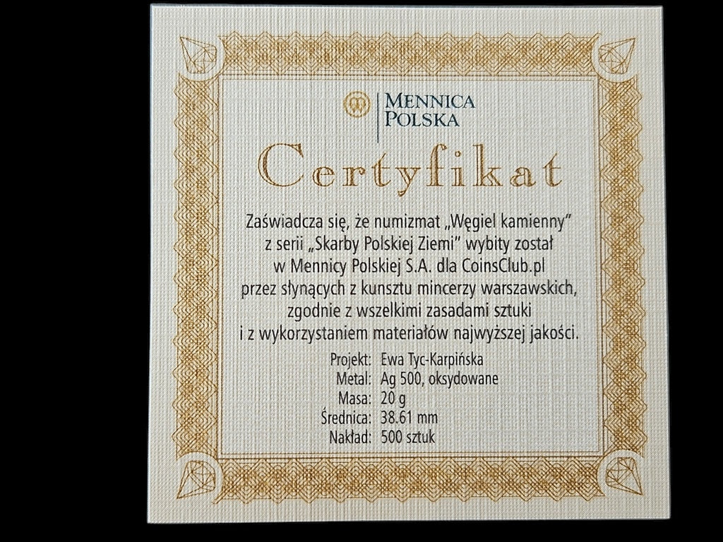 Skarby Polskiej Ziemi Węgiel Kamienny