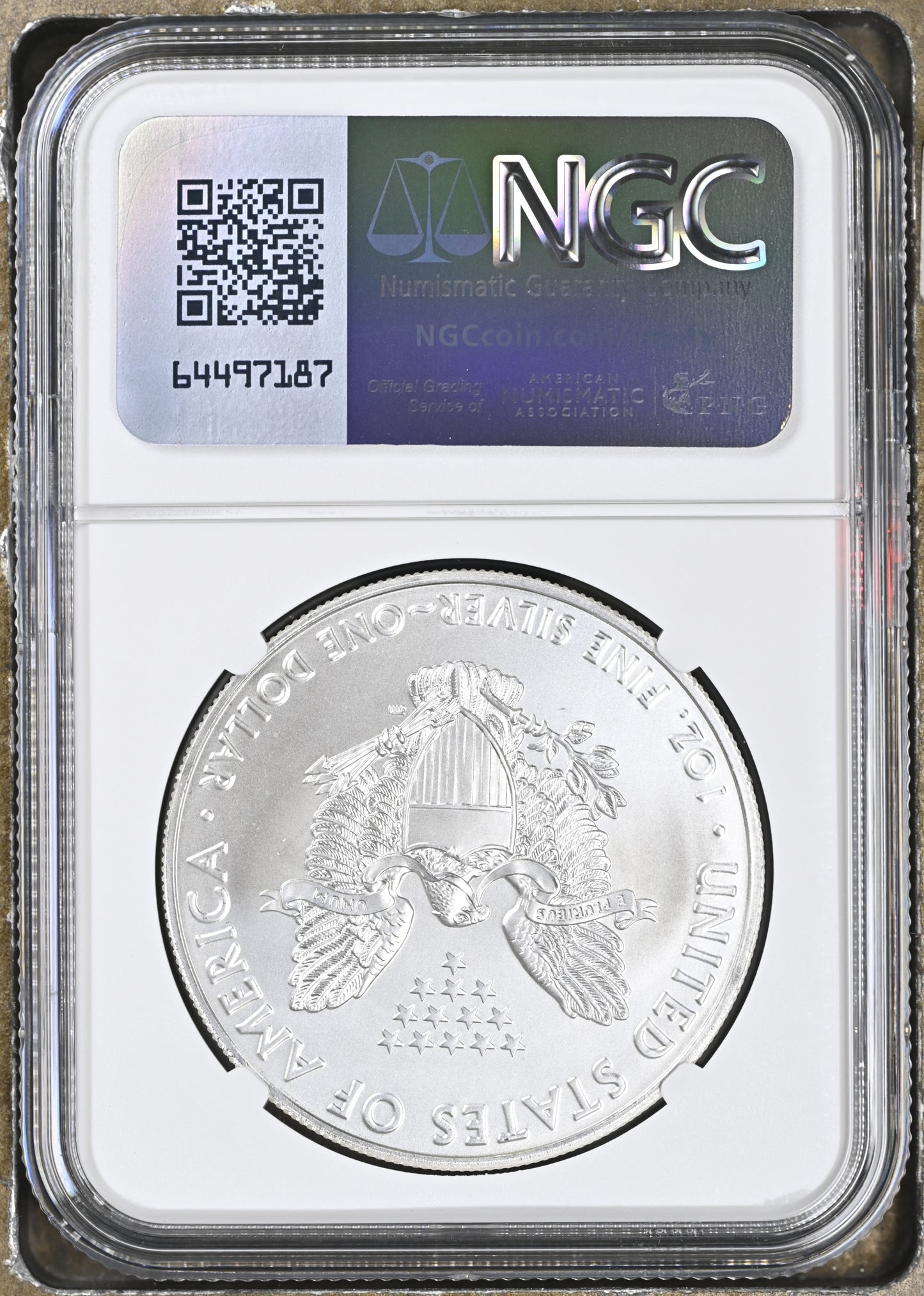 2021 (W) EAGLE S$1 STRUCK AT WEST POINT MINT HERALDIC EAGLE T-1 MS 69