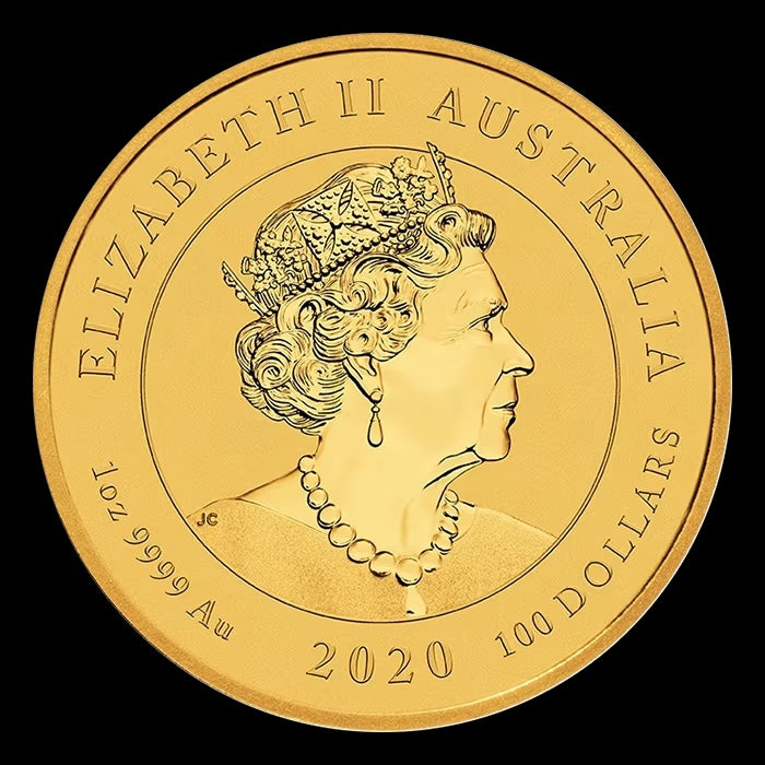 2020 AUSTRALIA 1 OZ GOLD CHINESE MYTHS & LEGENDS DRAGON BU