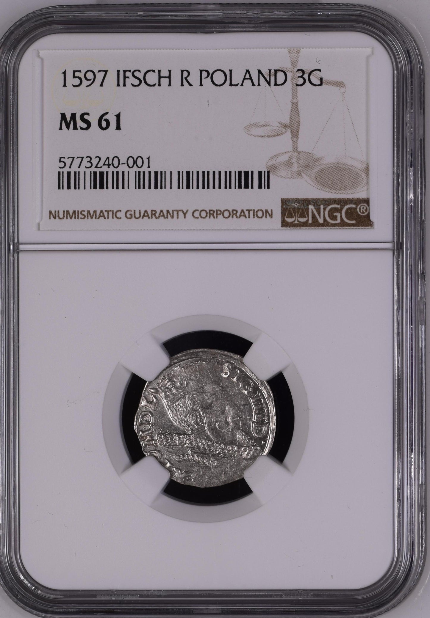 1597 POLAND 3G BYDGOSZCZ NGC MS 61