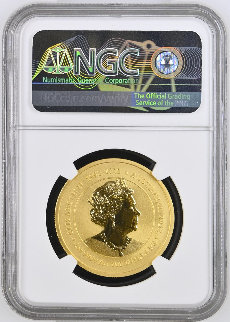 2023 AUSTRALIA 1 OZ GOLD CHINESE MYTHS & LEGENDS PHOENIX NGC MS 70 TOP-POP