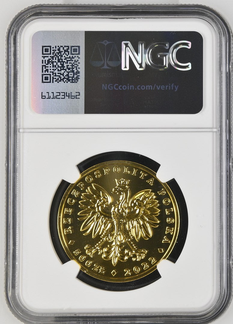 2022MW POLAND G500Z WHITE-TAILED EAGLE NGC MS 69