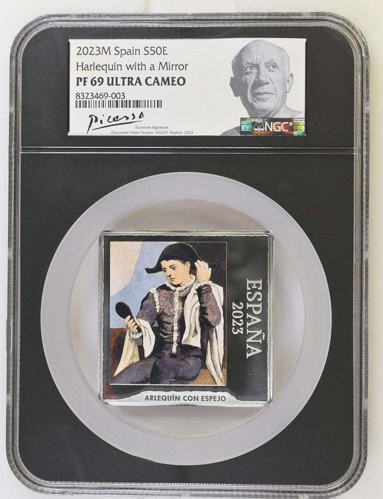 2023 PICASSO SERIES - HARLEQUIN WITH A MIRROR PF 69