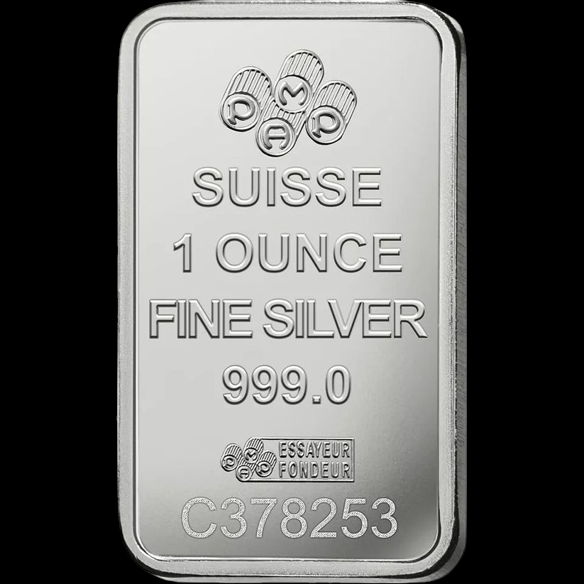 1 OZ SILVER BAR-PAMP LADY FORTUNA (IN ASSAY)