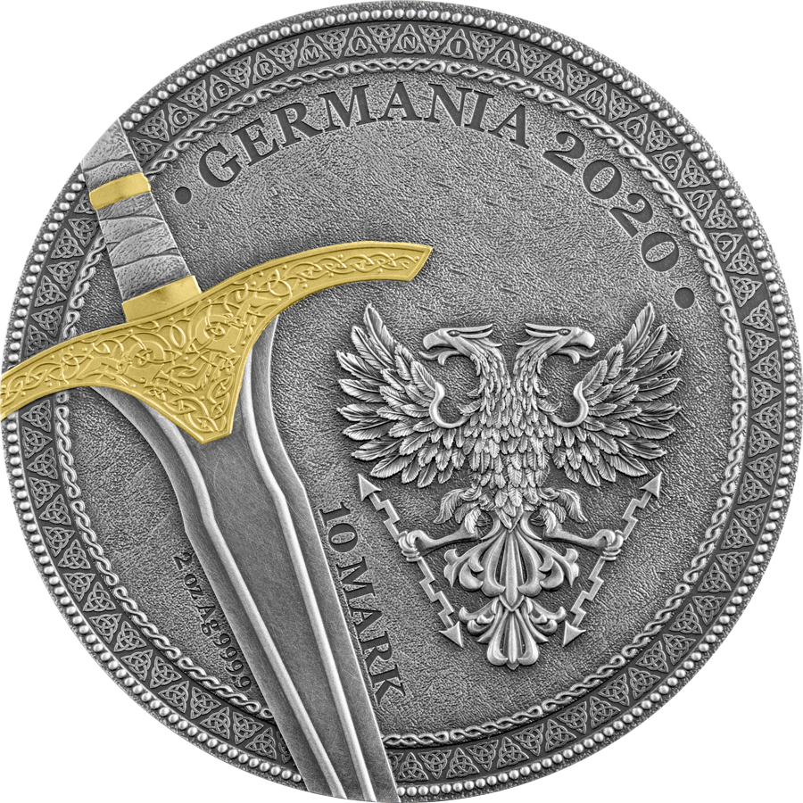 2020 WARRIORS ARIOWIT 2 OZ SILVER BU