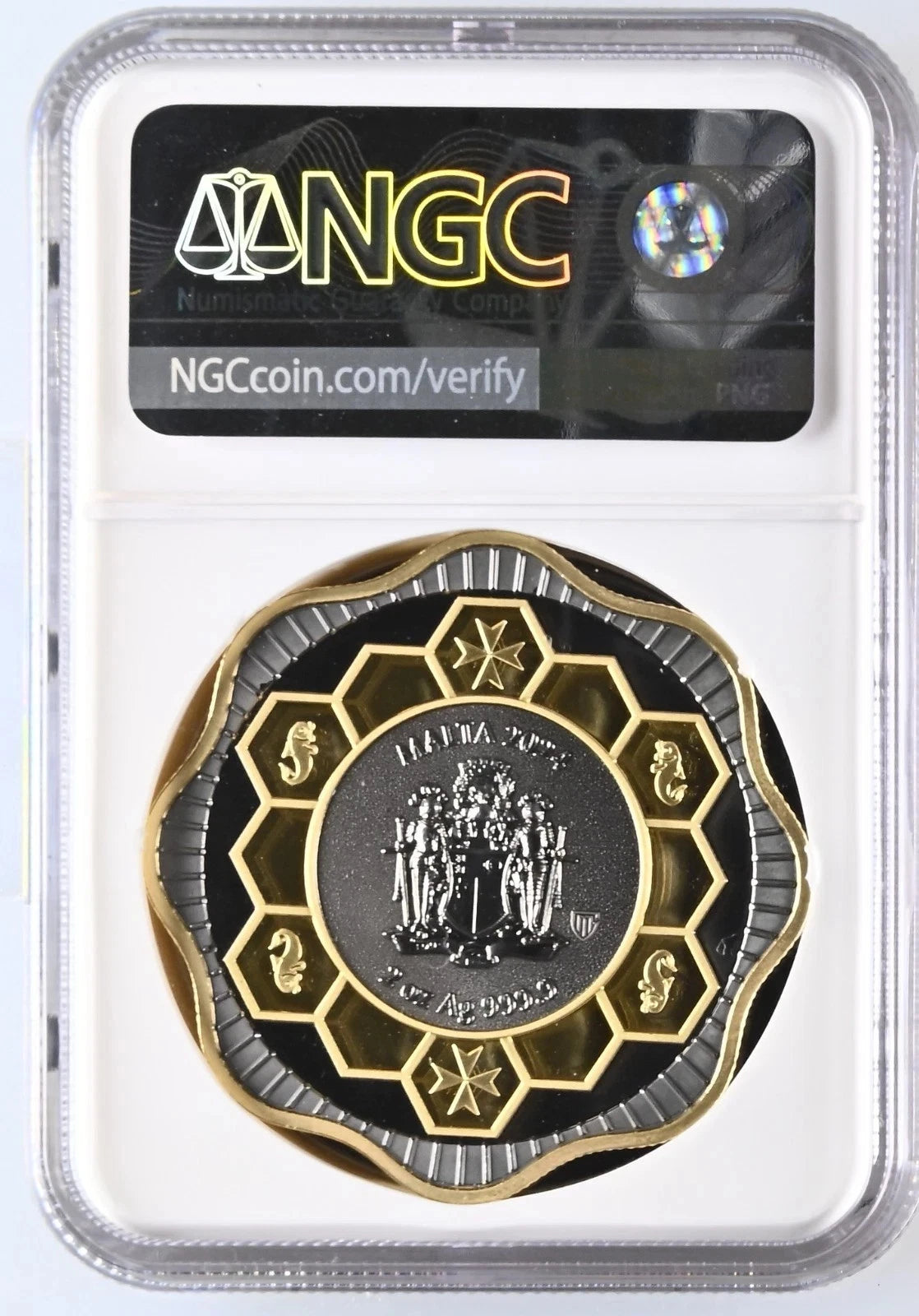 2024 2 OZ MALTA S10E MATESE BEE GILT / RUTHENIUM