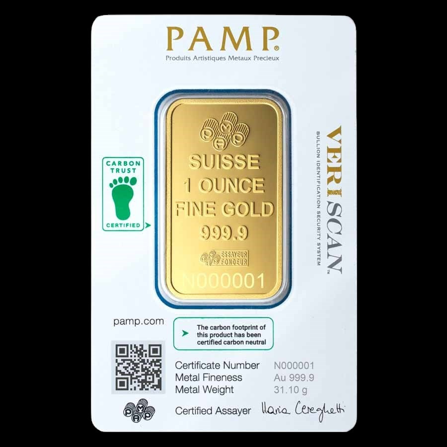 PAMP LADY FORTUNA 1 OZ GOLD BAR