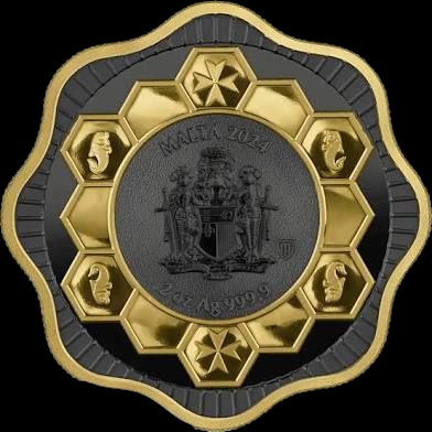 2024 MALTA MALTESE 10 EURO SILVER HIGH RELIEF
