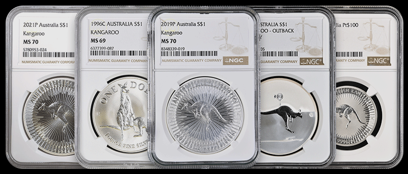 Australian Kangaroo MS69/MS70