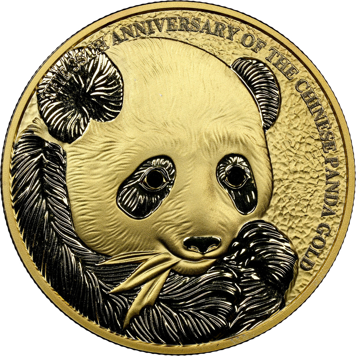 GOLD PANDA ISSUANCE 35 TH ANNIVERSARY-GEMSTONE EYES TOP-POP