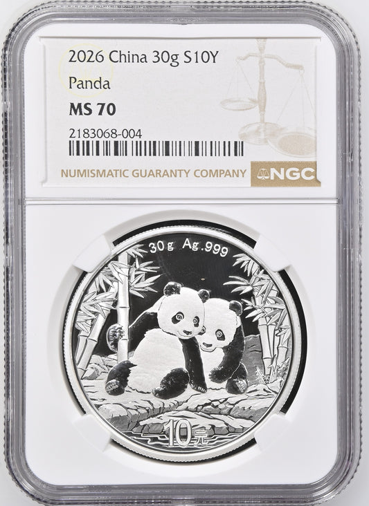 2026 CHINA PANDA REGULAR COIN TOP-POP