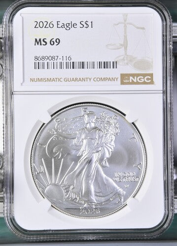 2026 EAGLE S$1 TYPE 2 (REGULAR COIN) MS 69