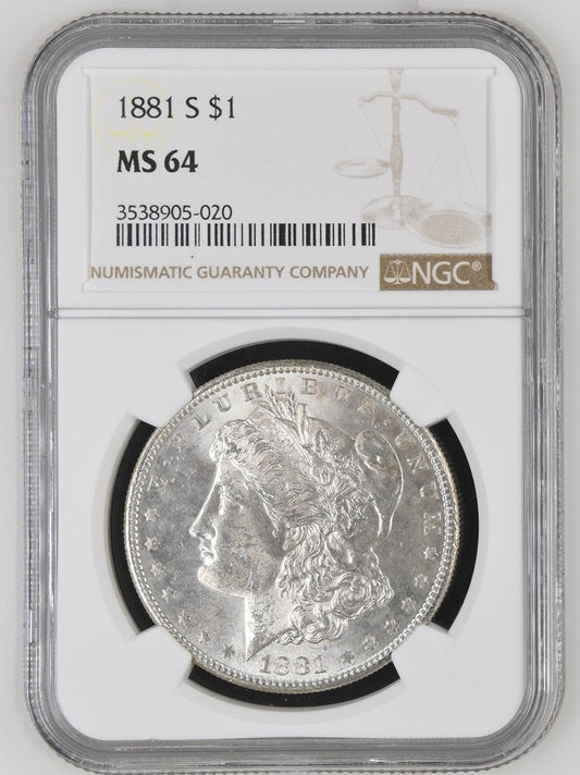 1881 S MORGAN SILVER DOLLAR