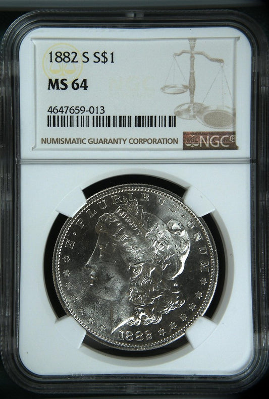 1882 S MORGAN SILVER DOLLAR