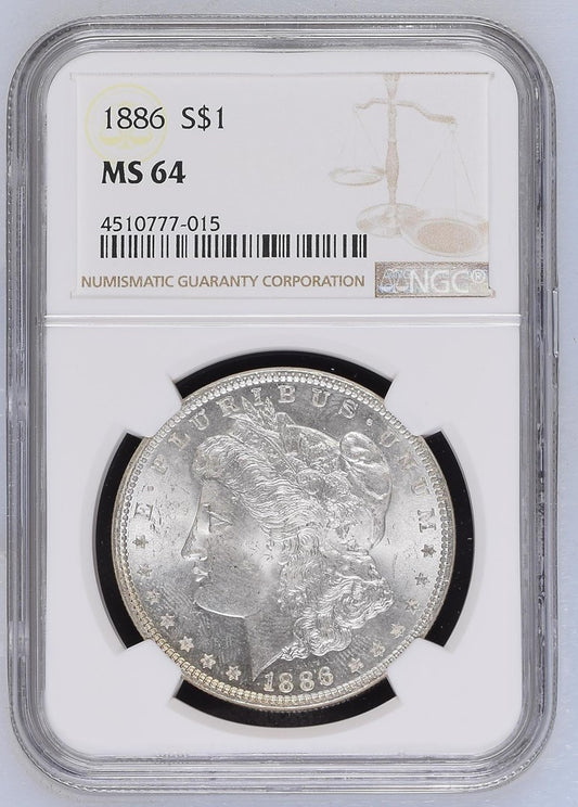 1886 MORGAN SILVER DOLLAR