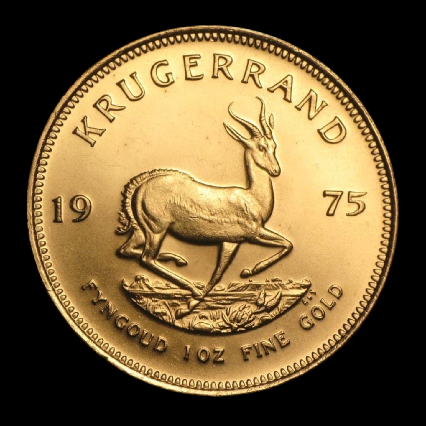 1975 SOUTH AFRICA 1 OZ GOLD KRUGERRAND BU