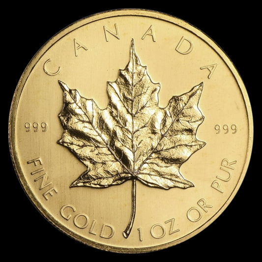 1979 CANADA 1 OZ GOLD MAPLE LEAF BU