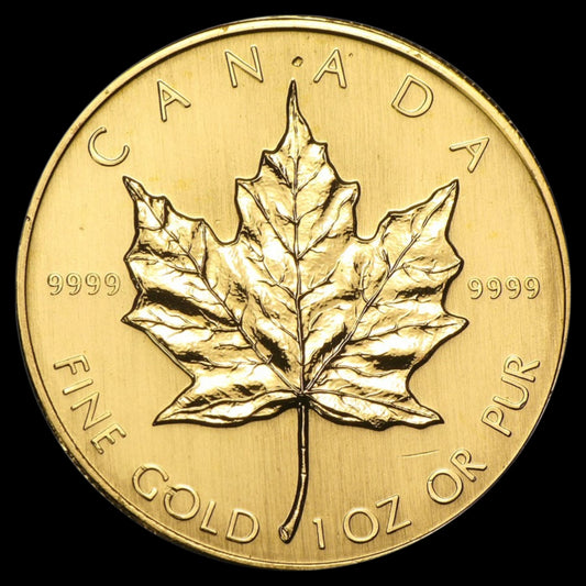 1983 CANADA 1 OZ GOLD MAPLE LEAF BU