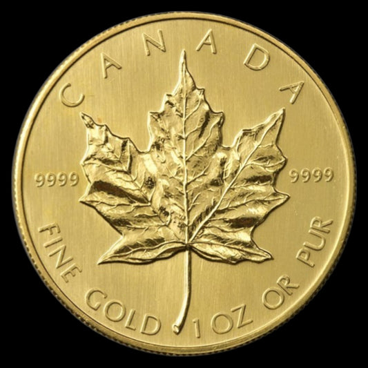 1985 CANADA 1 OZ GOLD MAPLE LEAF BU