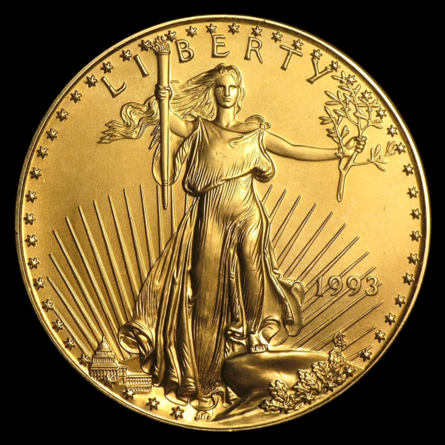 1993 1 OZ AMERICAN GOLD EAGLE BU