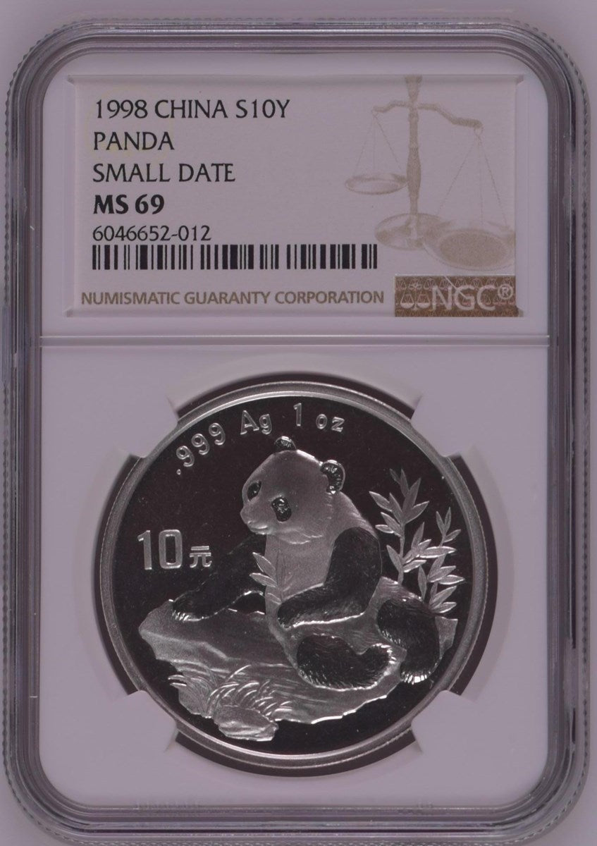 1998 CHINA S10Y PANDA SMALL DATE