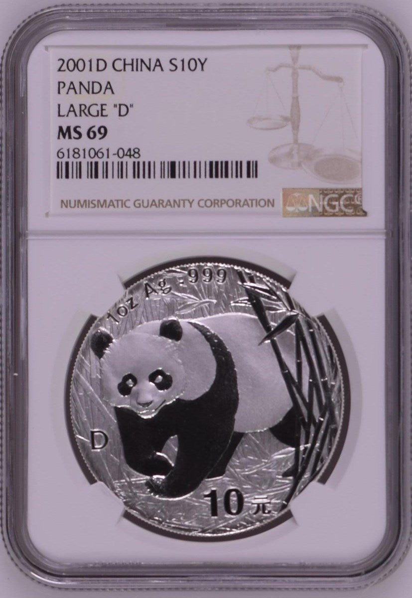 2001D CHINA S10Y PANDA LARGE "D"