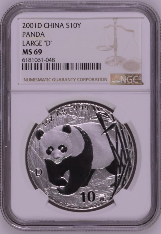 2001D CHINA S10Y PANDA LARGE "D"