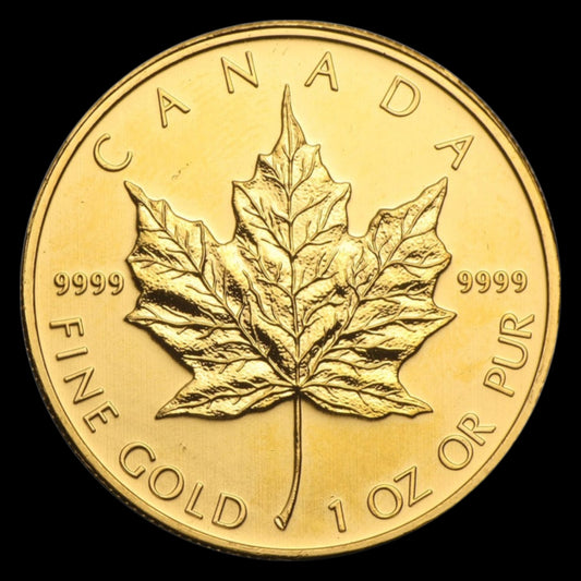 2011 CANADA 1 OZ GOLD MAPLE LEAF BU