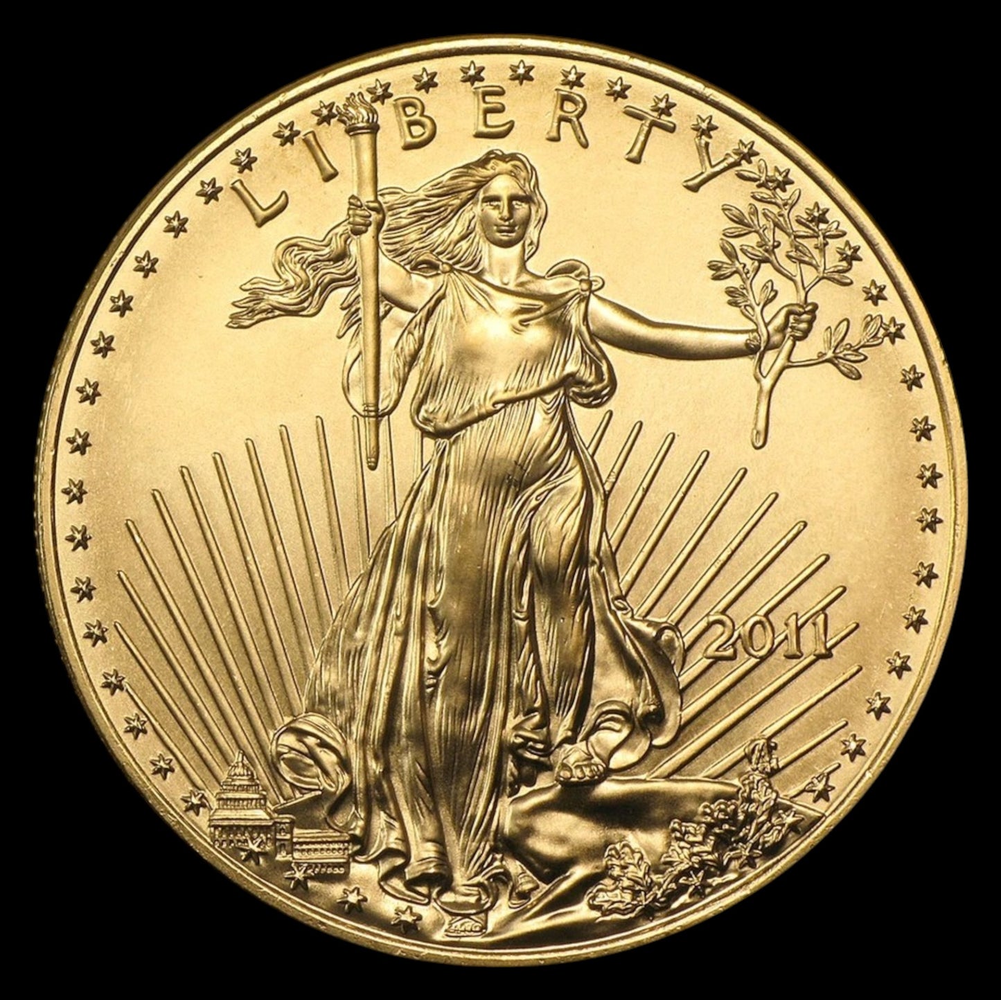 2011 1 OZ AMERICAN GOLD EAGLE BU