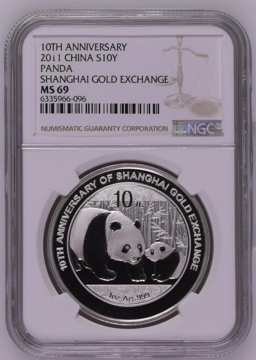 2011 CHINA S10Y PANDA SHANGHAI GOLD EXCHANGE – AllCoins4You