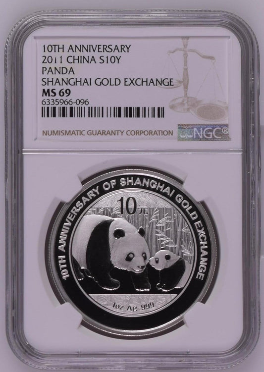 2011 CHINA S10Y PANDA SHANGHAI GOLD EXCHANGE